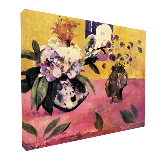 Paul Gauguin - Still Life with Japanese Print fine art Giclée canvas print, gallery wrapped and ready to hang