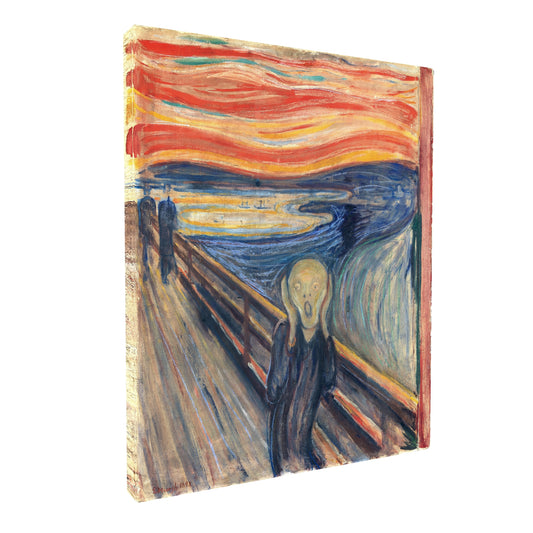 Edvard Munch - The Scream fine art Giclée canvas print, gallery wrapped and ready to hang