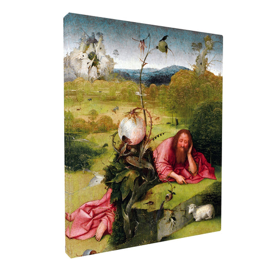 Hieronymus Bosch - St. John the Baptist in the Wilderness fine art Giclée canvas print, gallery wrapped and ready to hang