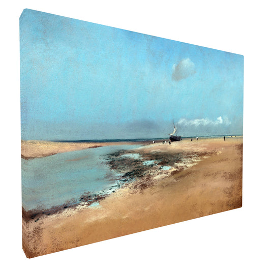 Edgar Degas - Beach at Low Tide fine art Giclée canvas print, gallery wrapped and ready to hang