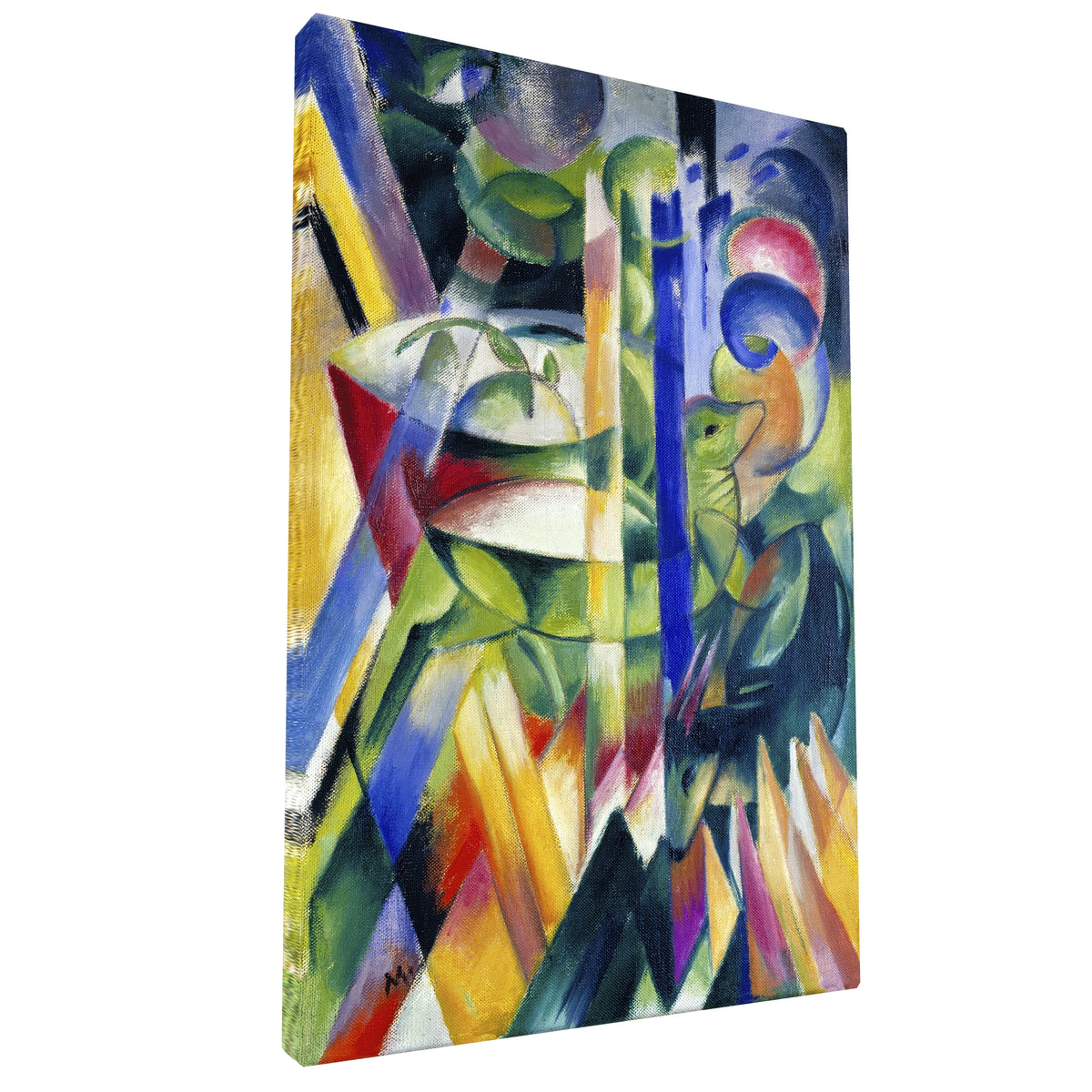 Franz Marc - Little Mountain Goats fine art Giclée canvas print, gallery wrapped and ready to hang