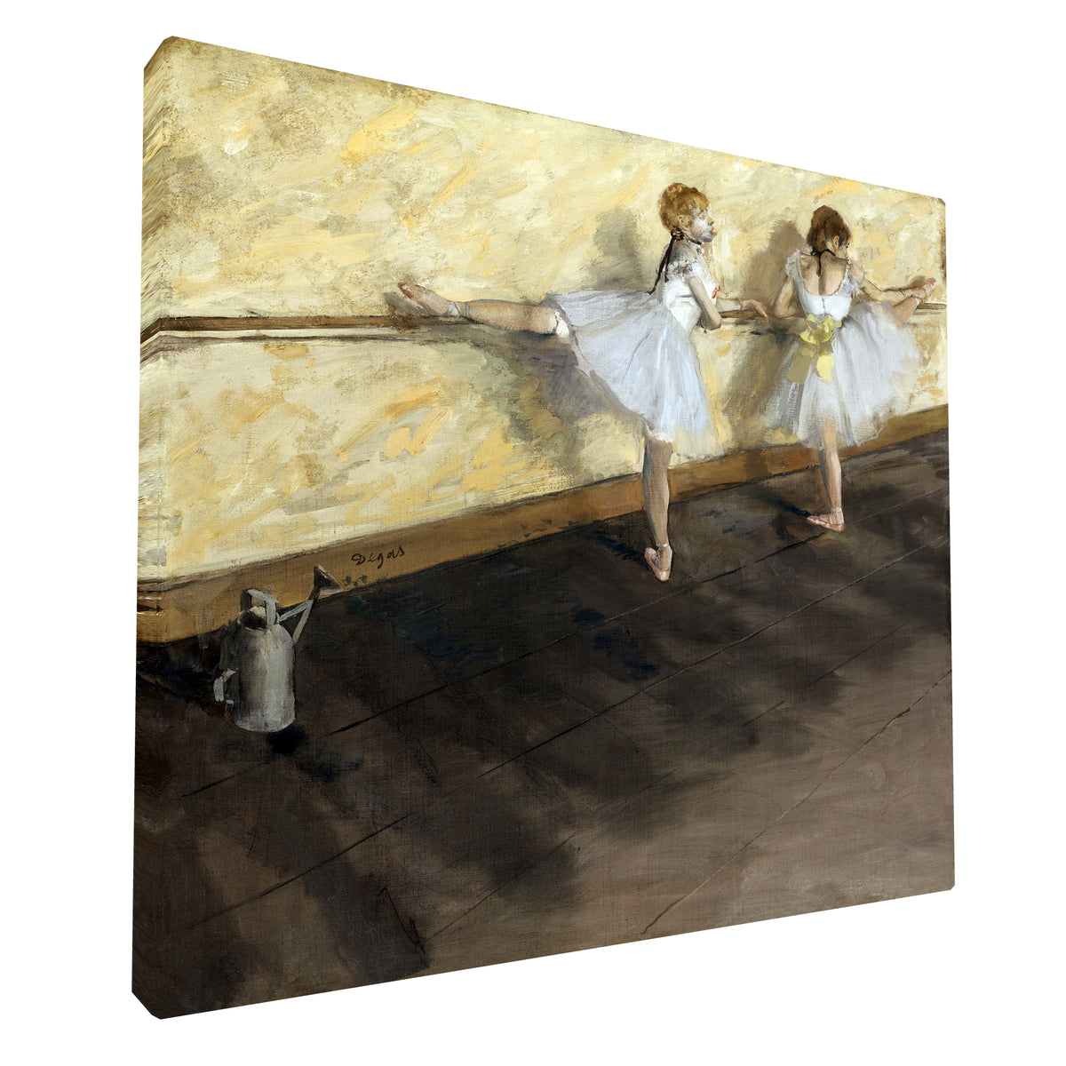 Edgar Degas - Dancers Practicing at the Barre fine art Giclée canvas print, gallery wrapped and ready to hang