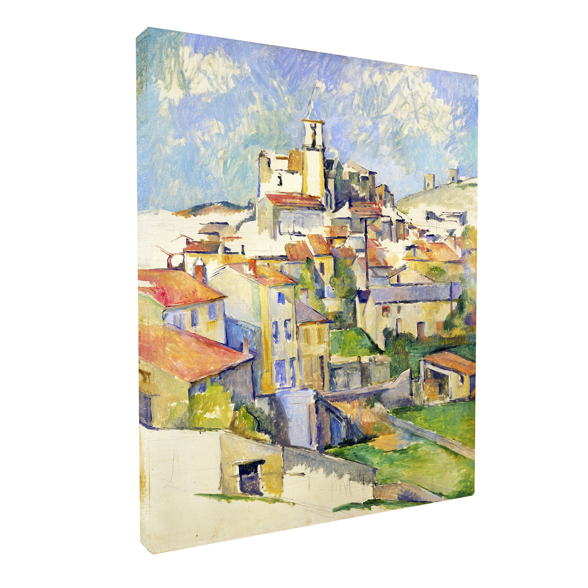 Paul Cézanne - Gardanne Town fine art Giclée canvas print, gallery wrapped and ready to hang