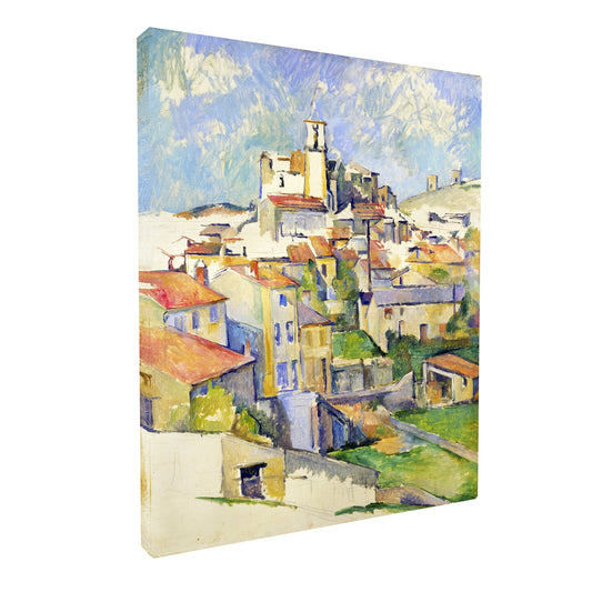 Paul Cézanne - Gardanne Town fine art Giclée canvas print, gallery wrapped and ready to hang
