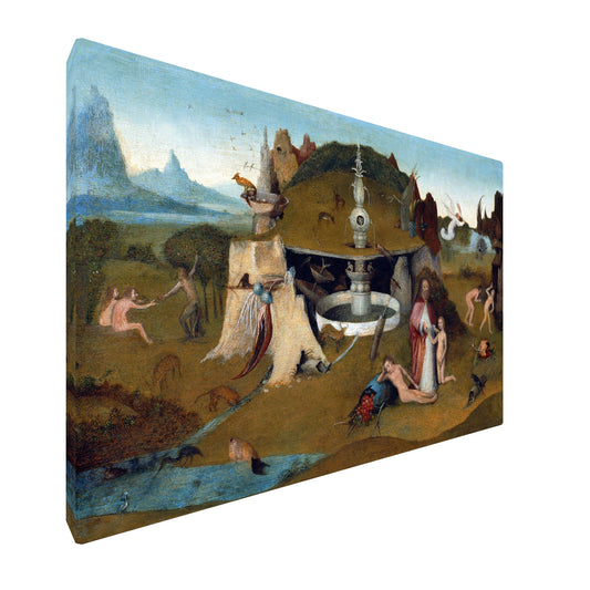 Hieronymus Bosch - Paradise fine art Giclée canvas print, gallery wrapped and ready to hang