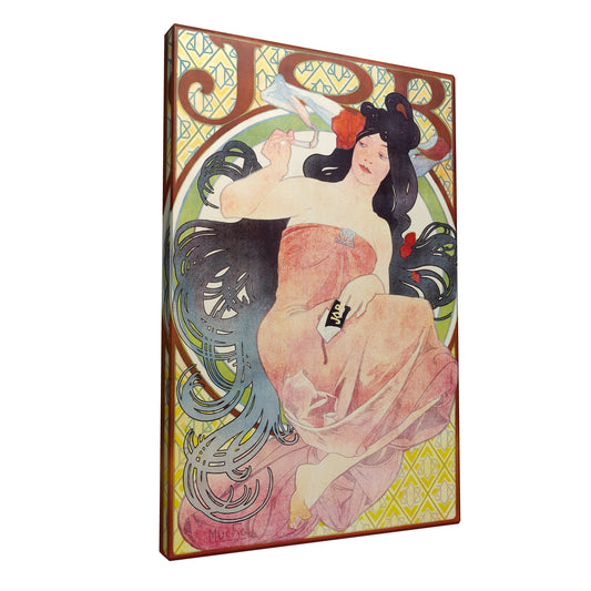 Alphonse Mucha - – Job Cigarettes Poster fine art Giclée canvas print, gallery wrapped and ready to hang