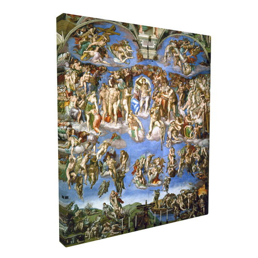 Michelangelo - Last Judgment fine art Giclée canvas print, gallery wrapped and ready to hang