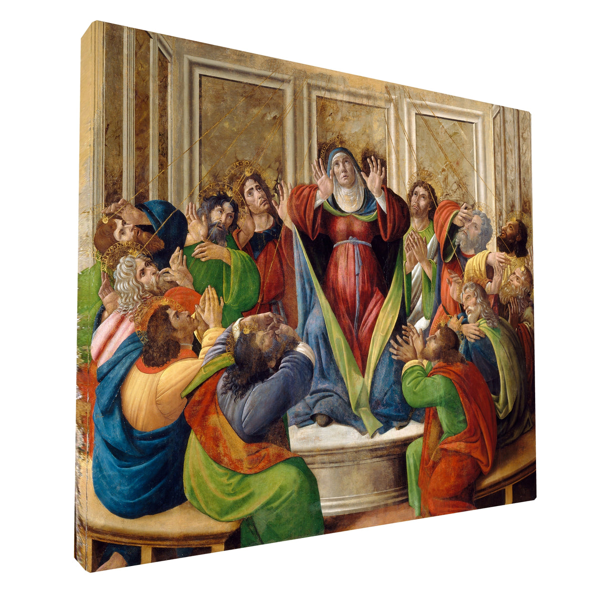 Sandro Botticelli - Descent of the Holy Spirit fine art Giclée canvas print, gallery wrapped and ready to hang