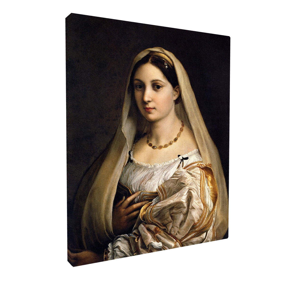 Raphael - Woman with a Veil fine art Giclée canvas print, gallery wrapped and ready to hang
