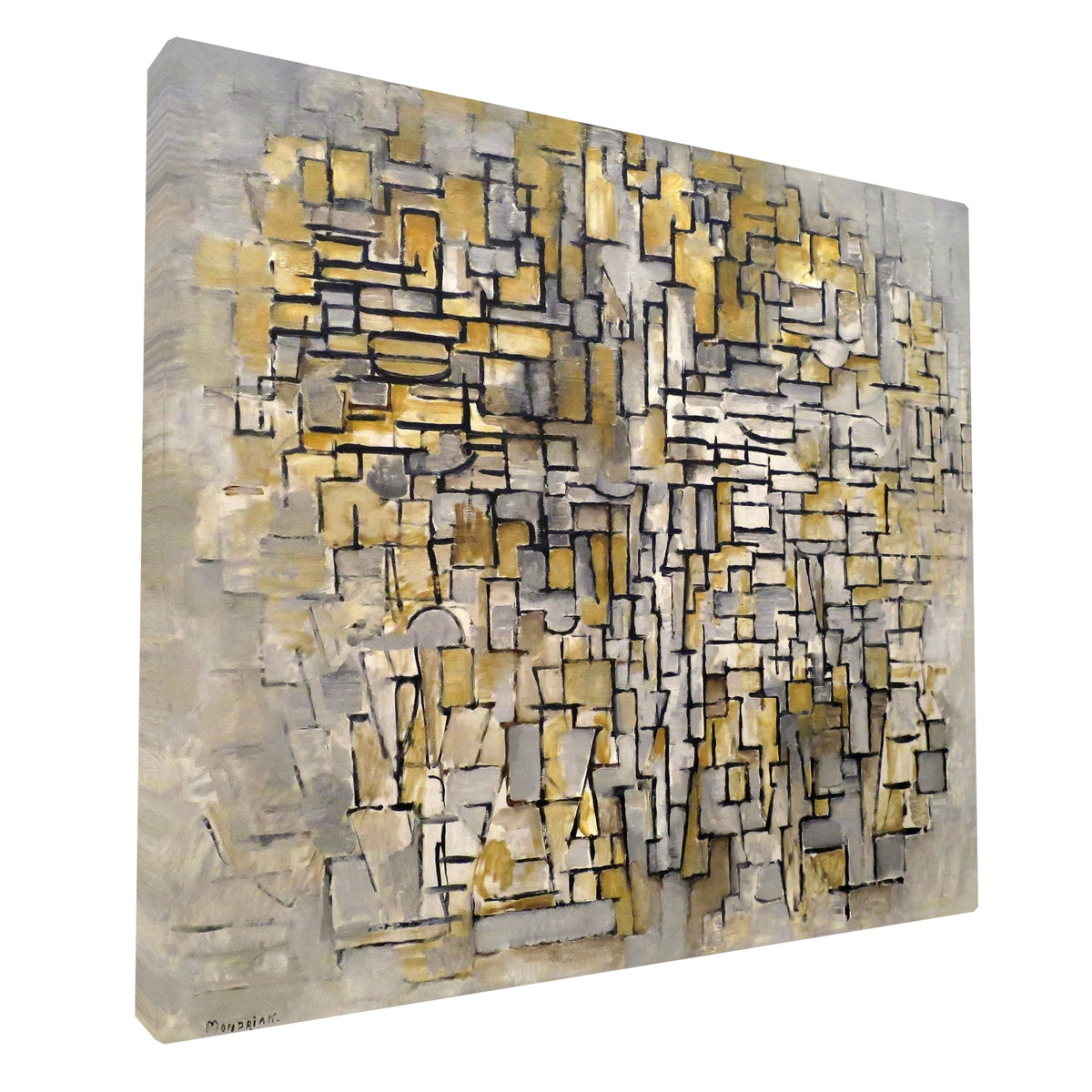 Piet Mondrian - Tableau No 2 Composition VII fine art Giclée canvas print, gallery wrapped and ready to hang