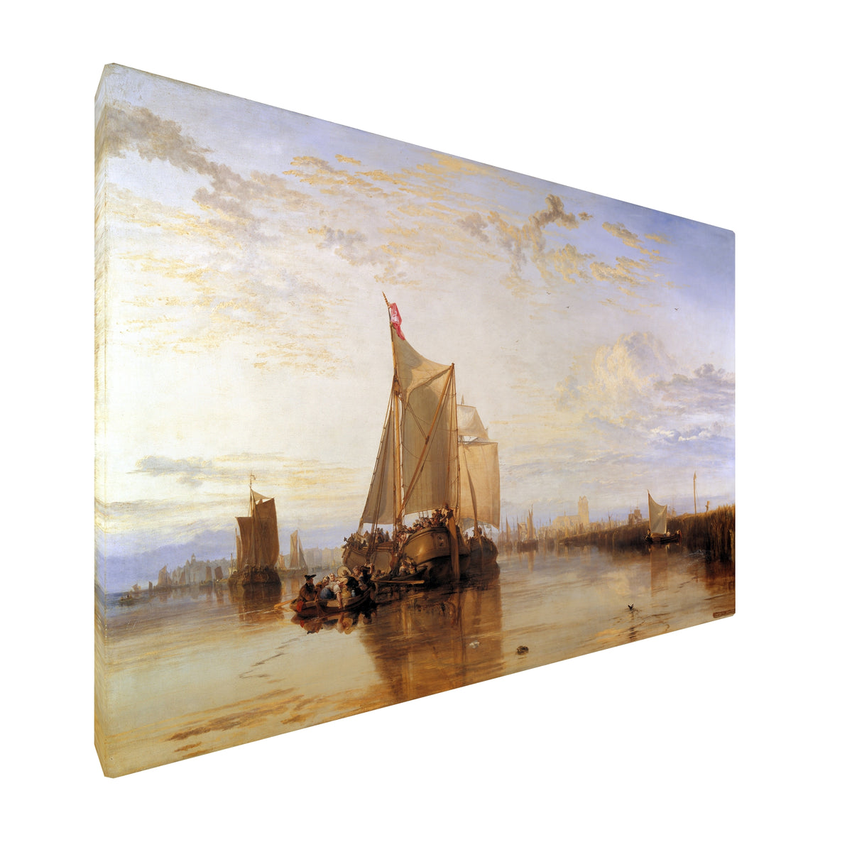 William Turner - The Dort Packet Boat fine art Giclée canvas print, gallery wrapped and ready to hang