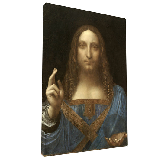 Leonardo Da Vinci - Salvator Mundi fine art Giclée canvas print, gallery wrapped and ready to hang