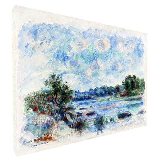 Pierre-Auguste Renoir - Landscape at Pont-Aven fine art Giclée canvas print, gallery wrapped and ready to hang