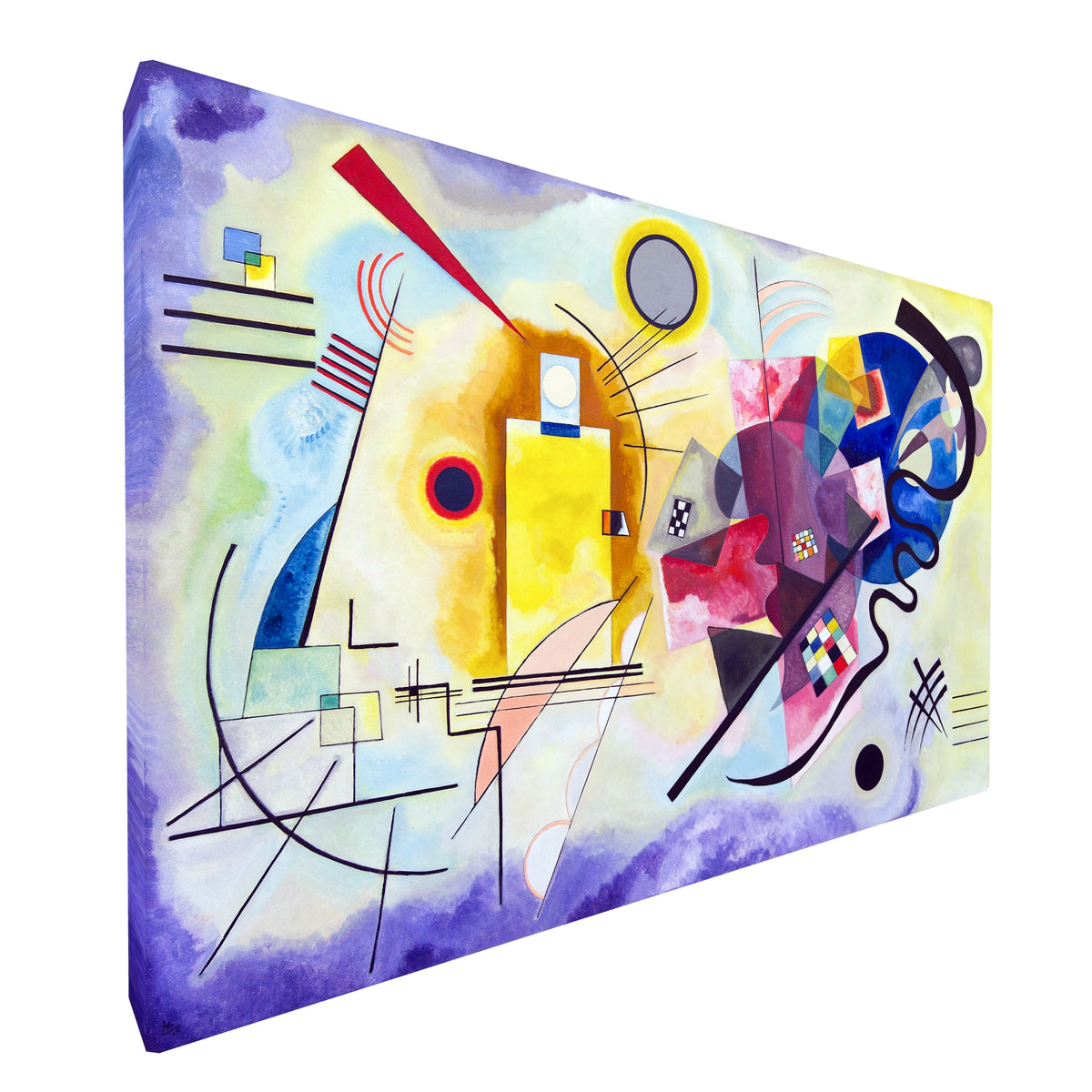 Wassily Kandinsky - Yellow Red Blue fine art Giclée canvas print, gallery wrapped and ready to hang