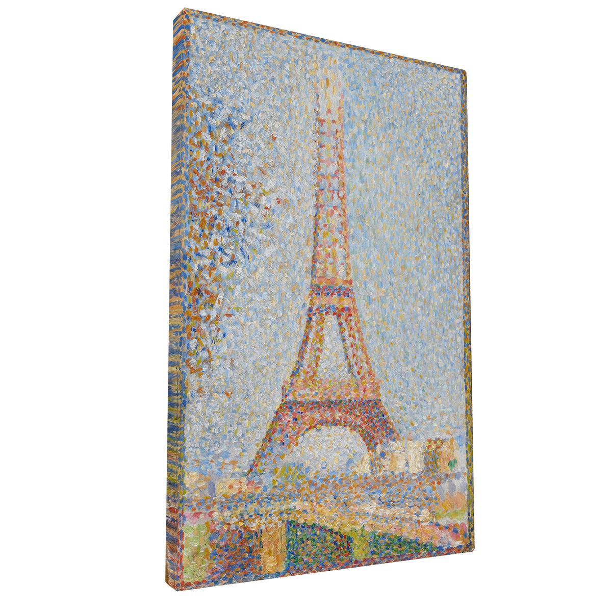 Georges Seurat - Eiffel Tower fine art Giclée canvas print, gallery wrapped and ready to hang