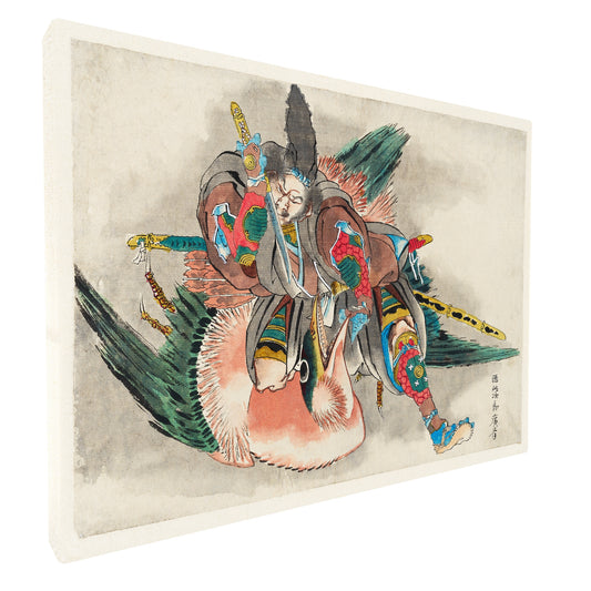 Katsushika Hokusai - Okijiro Hironari fine art Giclée canvas print, gallery wrapped and ready to hang