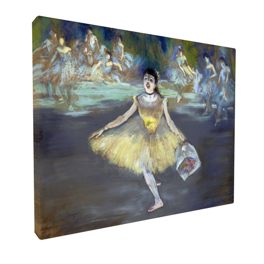 Edgar Degas - Dancer with Bouquet fine art Giclée canvas print, gallery wrapped and ready to hang