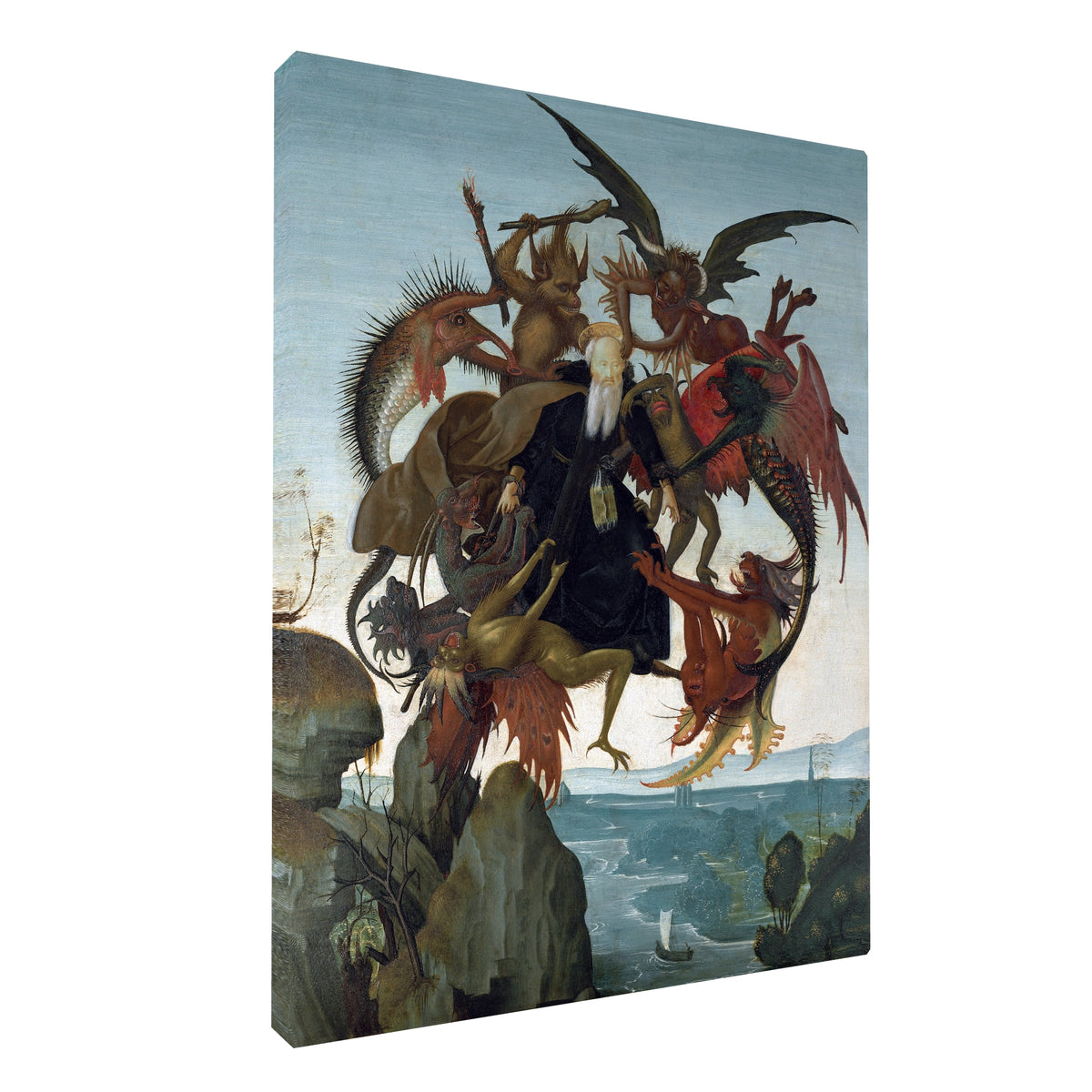 Michelangelo - Torment of St Anthony fine art Giclée canvas print, gallery wrapped and ready to hang