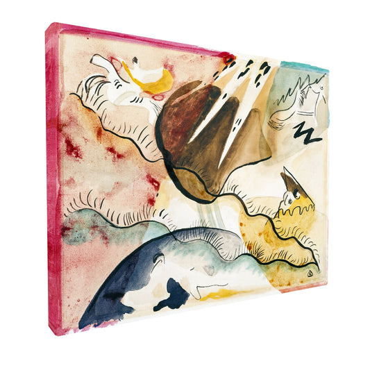 Wassily Kandinsky - Landscape with Rain fine art Giclée canvas print, gallery wrapped and ready to hang