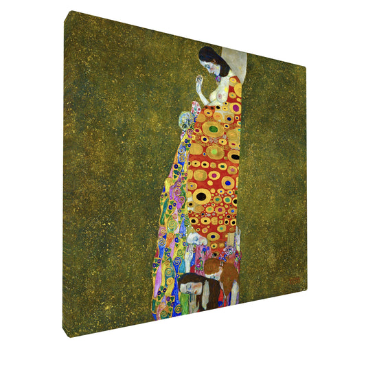 Gustav Klimt - Hope II fine art Giclée canvas print, gallery wrapped and ready to hang