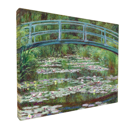 Claude Monet - Japanese Bridge fine art Giclée canvas print, gallery wrapped and ready to hang